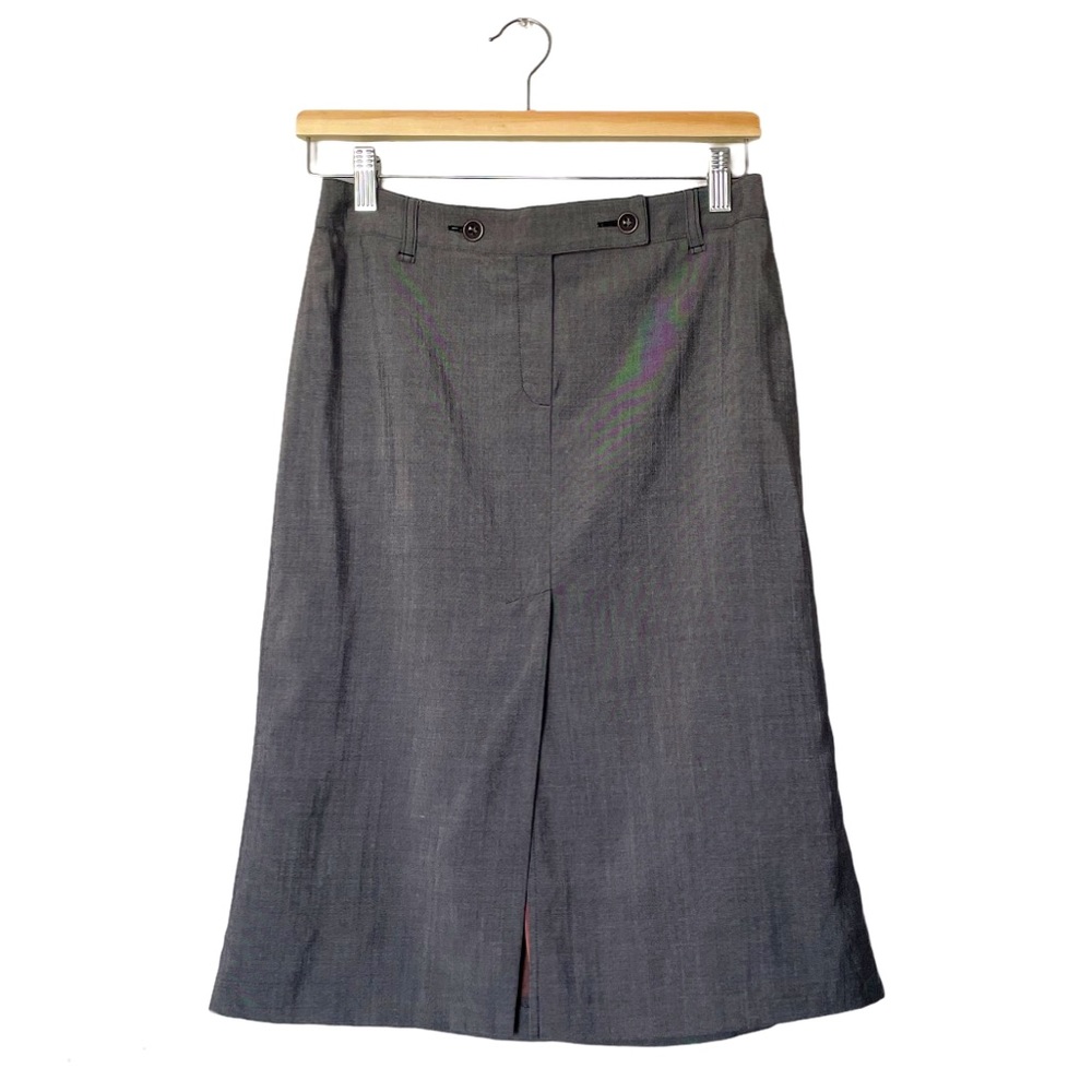 Max & Co Gray Slim Wool Mohair Pencil Skirt Size 6